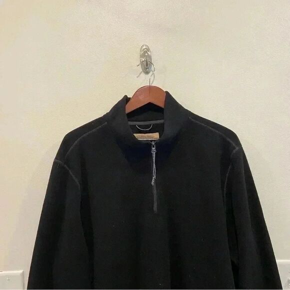 The foundry fleece 1/4 zip pullover sweatshirt mens XL tall black - Picture 2 of 7